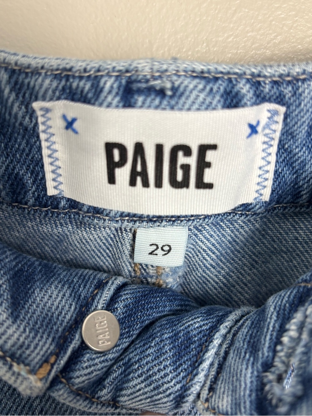 PAIGE Zoey Denim Wide-Leg Drawstring High Rise Relaxed Fit Jeans  Size 29 - Picture 17 of 17